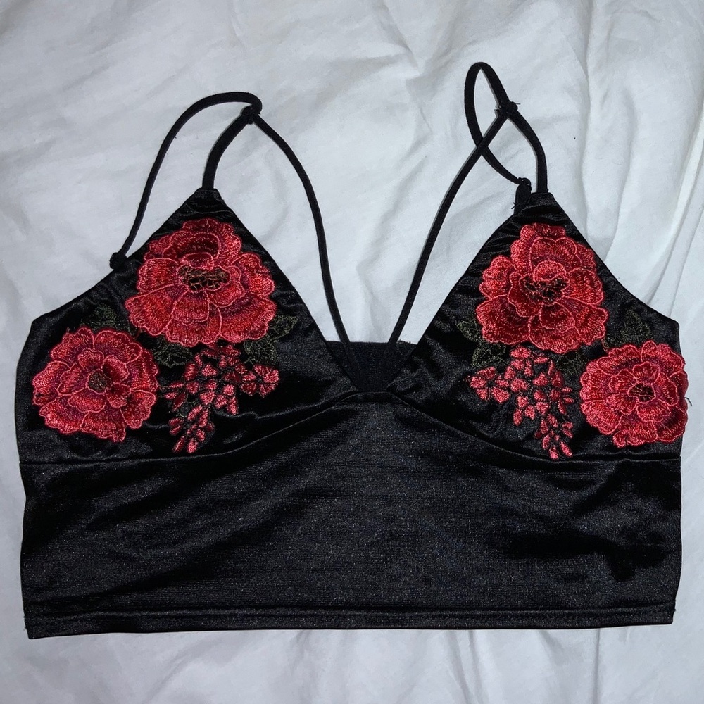 Cropped Velvet Shirt